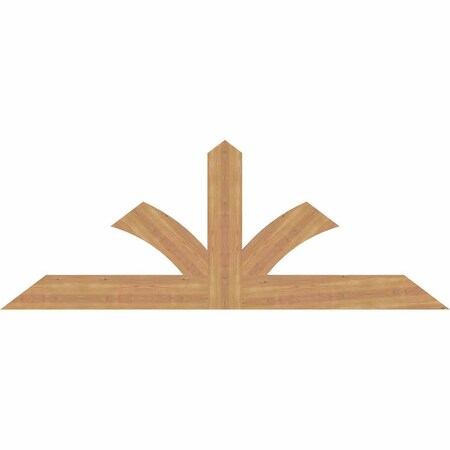 Ekena Millwork Richland Smooth Timber Gable Bracket, Western Red Cedar, 72"W x 27"H x 1 1/2"D x 5 1/2"F, 9/12 Pitch GBW072X27X0206RIC00SWR